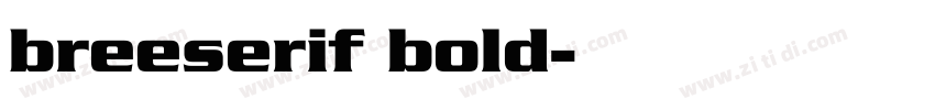 breeserif bold字体转换